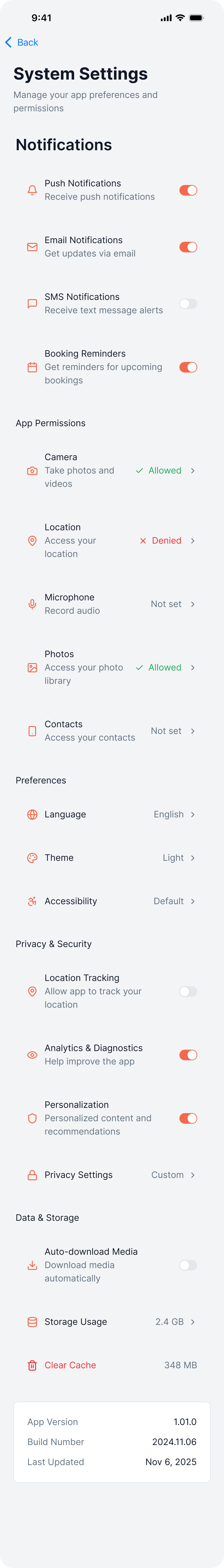 Company screen 48